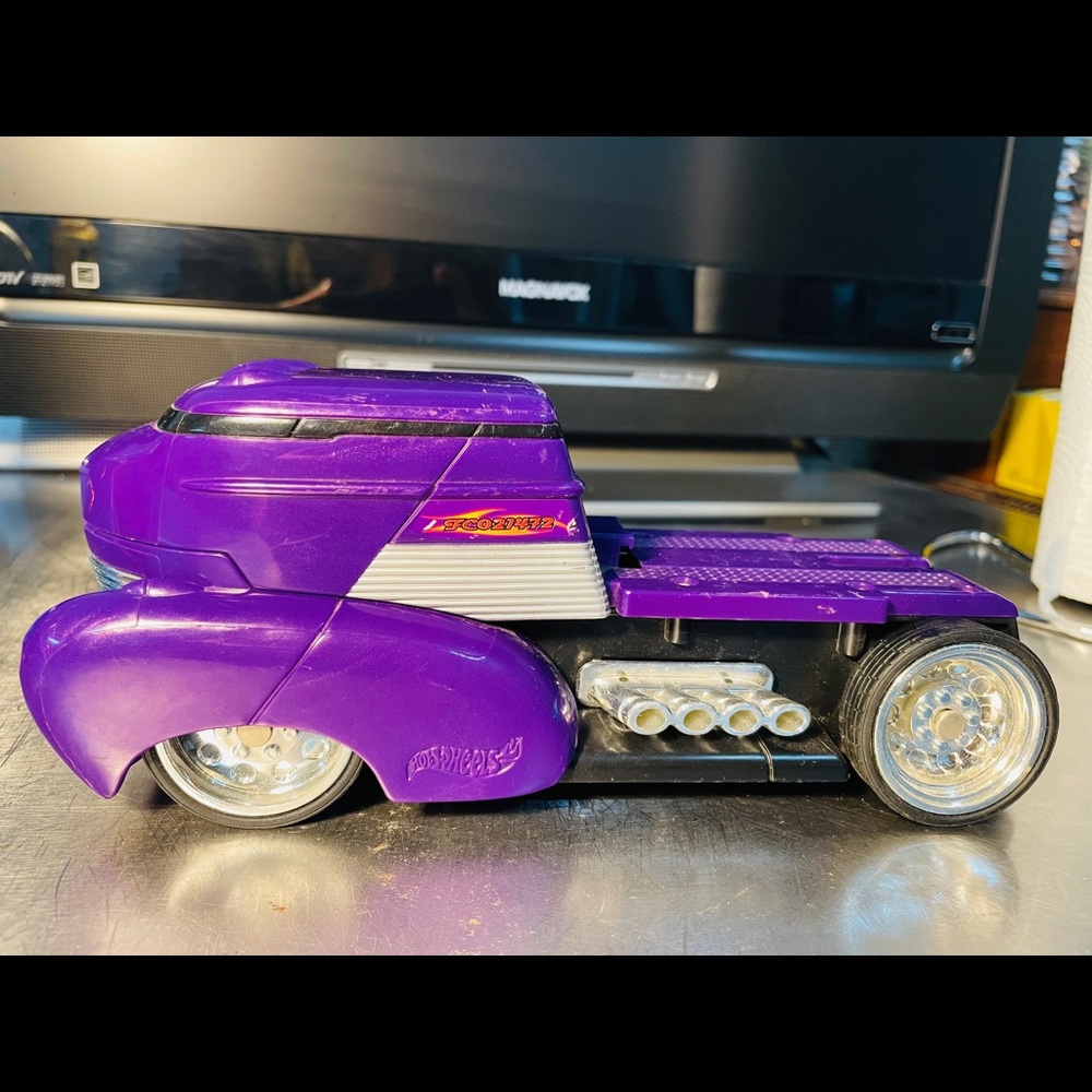 Hot Wheels Purple Truck Toy Car